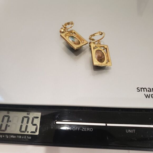 Vintage Boho Costume Jewelry Clip On Earrings - Picture 7 of 7